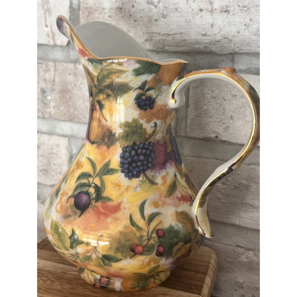 Royal Danube Porcelain Fruit and Berries 40 oz‎ Pitcher